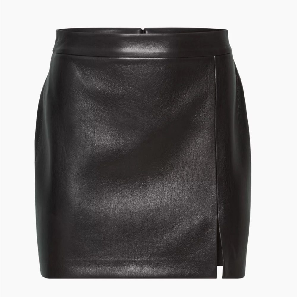Aritzia Wilfred Vegan Leather Patio Mini Skirt